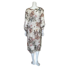 Load image into Gallery viewer, Torrid | Women&#39;s Cream Floral Print Sheer Button Down Long Sleeve Dress | Size: 3X
