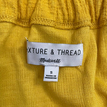 Load image into Gallery viewer, Madewell | Women&#39;s Yellow Button Down Tie Front Top | Size: S
