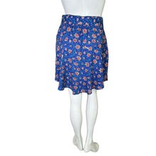 Load image into Gallery viewer, H &amp; M | Women&#39;s Blue and Floral Print Tie Waist Skirt | Size: 8
