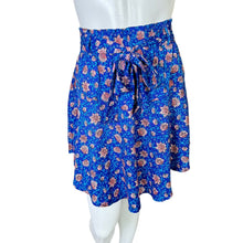 Load image into Gallery viewer, H &amp; M | Women&#39;s Blue and Floral Print Tie Waist Skirt | Size: 8
