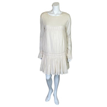 Load image into Gallery viewer, Tularosa | Women&#39;s Cream Long Sleeve Cotton Boho Dress | Size: L
