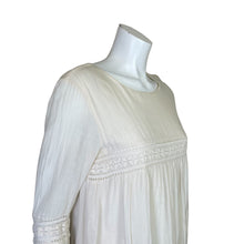 Load image into Gallery viewer, Tularosa | Women&#39;s Cream Long Sleeve Cotton Boho Dress | Size: L
