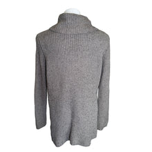 Load image into Gallery viewer, Anthropologie | Women&#39;s Moth Gray Turtleneck Knit Hi Lo Pullover Sweater | Size: L
