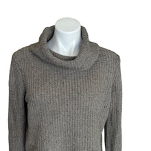 Load image into Gallery viewer, Anthropologie | Women&#39;s Moth Gray Turtleneck Knit Hi Lo Pullover Sweater | Size: L
