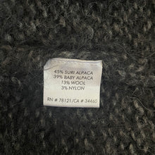 Load image into Gallery viewer, Eileen Fisher | Women&#39;s Black and Gray Knit Alpaca Blend Open Cardigan Sweater | Size: S
