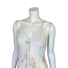 Load image into Gallery viewer, Victoria&#39;s Secret | Women&#39;s Vintage Cream Floral Sleep Slip and Kimono Set | Size: M
