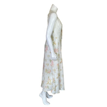 Load image into Gallery viewer, Victoria&#39;s Secret | Women&#39;s Vintage Cream Floral Sleep Slip and Kimono Set | Size: M
