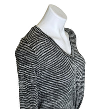 Load image into Gallery viewer, Anthropologie | Women&#39;s Sunday in Brooklyn Black Stripe Long Sleeve Top | Size: XS
