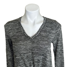 Load image into Gallery viewer, Anthropologie | Women&#39;s Sunday in Brooklyn Black Stripe Long Sleeve Top | Size: XS
