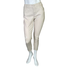 Load image into Gallery viewer, Express | Women&#39;s Cream Stretch Cropped Midrise Legging | Size: 8
