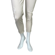 Load image into Gallery viewer, Express | Women&#39;s Cream Stretch Cropped Midrise Legging | Size: 8
