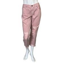 Load image into Gallery viewer, Mossimo | Women&#39;s Vintage Wash Pink Boyfriend Crop Jeans | Size: 8
