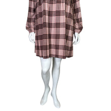 Load image into Gallery viewer, Copper Key | Women&#39;s Brown and Black Plaid Long Sleeve Dress with Tags | Size: S
