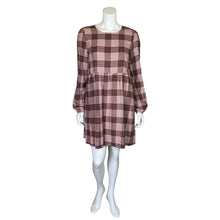 Load image into Gallery viewer, Copper Key | Women&#39;s Brown and Black Plaid Long Sleeve Dress with Tags | Size: S
