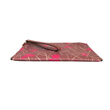 Load image into Gallery viewer, A New Day | Women&#39;s Flat Pink and Floral Print Zip Top Flat Clutch
