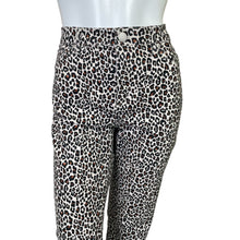 Load image into Gallery viewer, Loft | Women&#39;s Leopard Print Curvy High Rise Straight Straight Jeans | Size: 4
