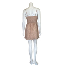 Load image into Gallery viewer, Dress Forum | Women&#39;s Cream and Rose Print Mini Dress | Size: M
