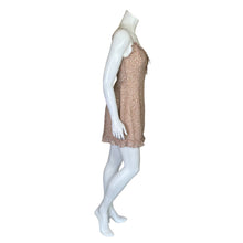 Load image into Gallery viewer, Dress Forum | Women&#39;s Cream and Rose Print Mini Dress | Size: M
