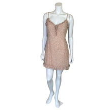 Load image into Gallery viewer, Dress Forum | Women&#39;s Cream and Rose Print Mini Dress | Size: M
