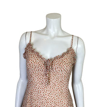 Load image into Gallery viewer, Dress Forum | Women&#39;s Cream and Rose Print Mini Dress | Size: M
