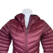 Load image into Gallery viewer, Lole | Women&#39;s Burgundy Hooded Down Puffer Jacket | Size: XS
