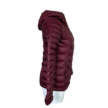 Load image into Gallery viewer, Lole | Women&#39;s Burgundy Hooded Down Puffer Jacket | Size: XS
