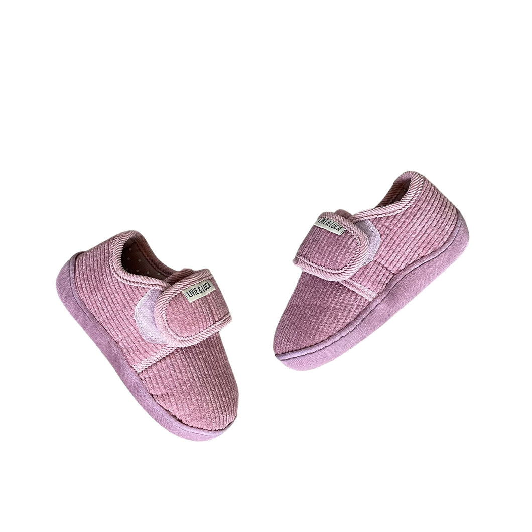 Livie & Luca | Girl's Rose Corduroy HUG Outdoor Slippers with Tags | Size: S