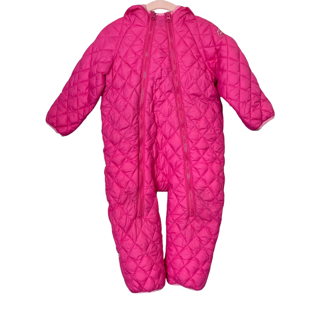 Snozu | Girl's Pink Hooded Snowsuit | Size: 18M