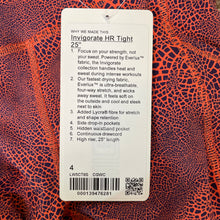 Load image into Gallery viewer, Lululemon | Women&#39;s Orange and Blue Pattern Ivigorate HR 25&quot; Tight with Tags | Size: 4
