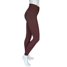 Load image into Gallery viewer, WILO | Women&#39;s Brown Ribbed Leggings | Size: XS
