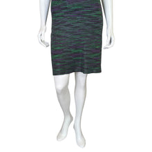 Load image into Gallery viewer, Missoni | Women&#39;s Black, Purple and Green Knit Sleeveless Fitted Dress | Size: M
