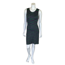 Load image into Gallery viewer, Missoni | Women&#39;s Black, Purple and Green Knit Sleeveless Fitted Dress | Size: M
