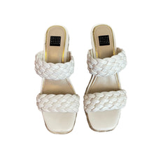 Load image into Gallery viewer, White House Black Market | Women&#39;s Ivory Rebecca Braided Espadrille Wedge | Size: 7
