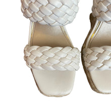 Load image into Gallery viewer, White House Black Market | Women&#39;s Ivory Rebecca Braided Espadrille Wedge | Size: 7
