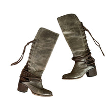 Load image into Gallery viewer, Free Bird | Women&#39;s Brown and Gray Coal High Boots | Size: 8
