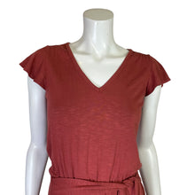 Load image into Gallery viewer, White House Black Market | Women&#39;s Terracotta Short Sleeve Belted Dress | Size: XS
