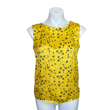 Load image into Gallery viewer, Banana Republic | Women&#39;s Yellow and Blue Silky Sleeveless Blouse | Size: XS
