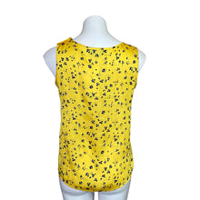 Load image into Gallery viewer, Banana Republic | Women&#39;s Yellow and Blue Silky Sleeveless Blouse | Size: XS
