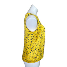 Load image into Gallery viewer, Banana Republic | Women&#39;s Yellow and Blue Silky Sleeveless Blouse | Size: XS
