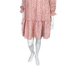 Load image into Gallery viewer, Floerns | Women&#39;s Pink Floral Boho Print Long Sleeve Mini Dress with Tags | Size: XS
