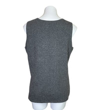 Load image into Gallery viewer, Precious Fibers | Women&#39;s Dark Gray 100% Cashmere Sleeveless Sweater | Size: L
