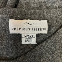 Load image into Gallery viewer, Precious Fibers | Women&#39;s Dark Gray 100% Cashmere Sleeveless Sweater | Size: L
