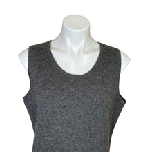 Load image into Gallery viewer, Precious Fibers | Women&#39;s Dark Gray 100% Cashmere Sleeveless Sweater | Size: L
