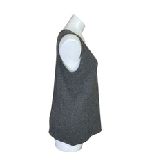 Load image into Gallery viewer, Precious Fibers | Women&#39;s Dark Gray 100% Cashmere Sleeveless Sweater | Size: L
