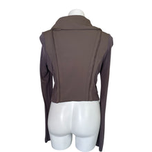 Load image into Gallery viewer, BAR III | Women&#39;s Brown Front Zip Mixed Media Jacket | Size: M
