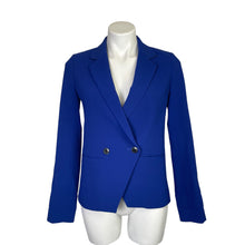 Load image into Gallery viewer, Buckley Tailors | Women&#39;s Blue Double Breasted Blazer Jacket | Size: 2
