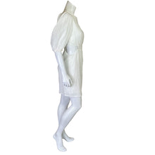 Load image into Gallery viewer, Hyfve | Women&#39;s White Half Sleeve Cut Out Mini Dress | Size: M
