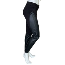 Load image into Gallery viewer, 15 Fifteen | Womens Black Stretch Faux Leather Mixed Media Skinny Pants | Size: 29
