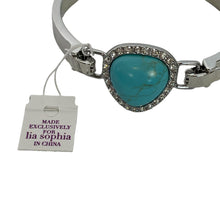 Load image into Gallery viewer, Lia Sophia | Womens Silver and Turquoise Bracelet with Tags
