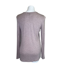 Load image into Gallery viewer, White House Black Market | Womens Heather Brown Long Sleeve Top | Size: L
